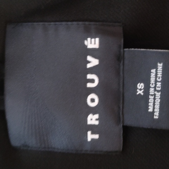 Nordstrom Trouve black jacket with peplum size  Xsmall - Picture 3 of 6